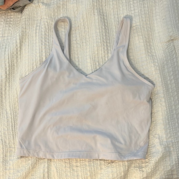 White workout crop top - Picture 1 of 2